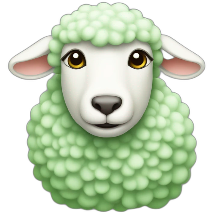 Green lamb emoji