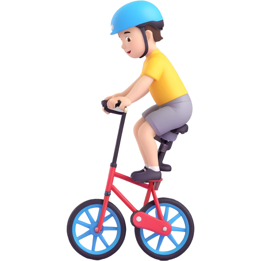 babies riding a unicycle emoji