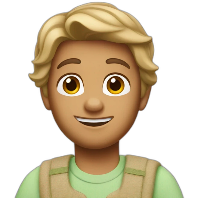 Disney character green toys story emoji