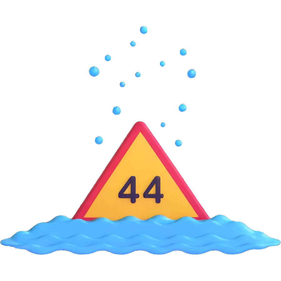 404 error sign with water splashed on it emoji