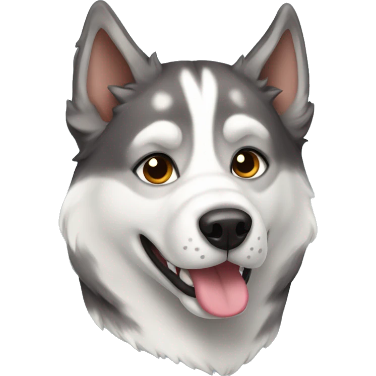 Brindle husky emoji