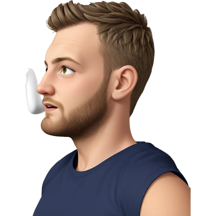 realistic male portrait with beard emoji