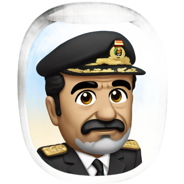 Saddam Hussein on a plane  emoji