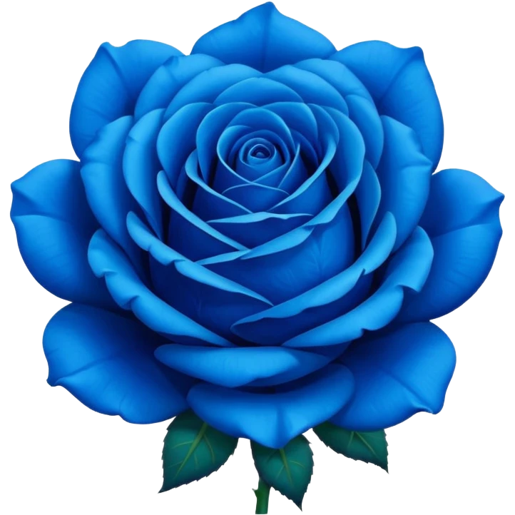 Blue flower like a rose but blue emoji