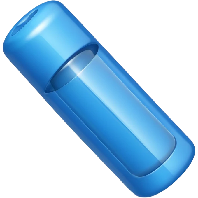 Blue pushpin emoji
