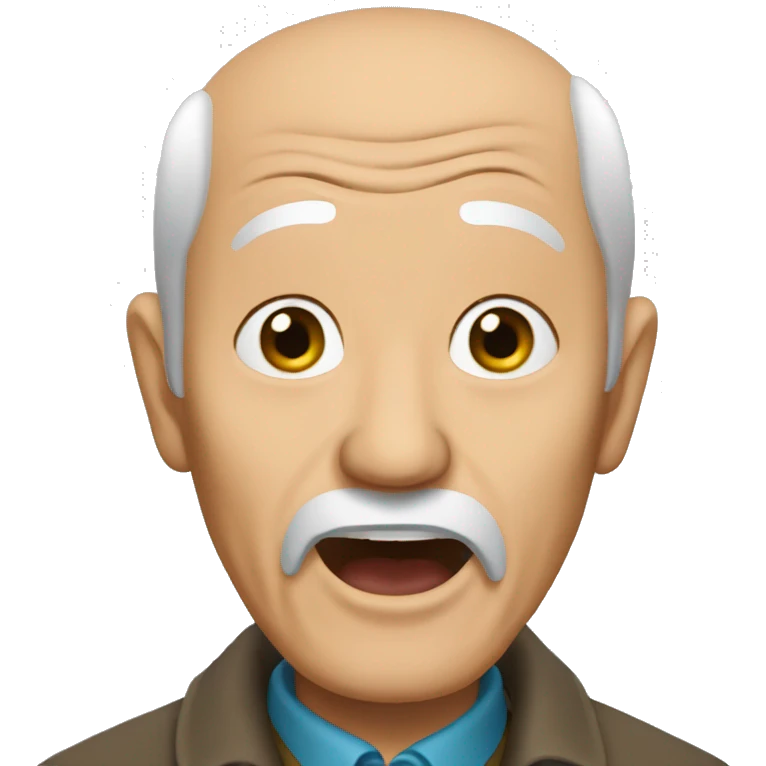 kazakh oldman surprised emoji