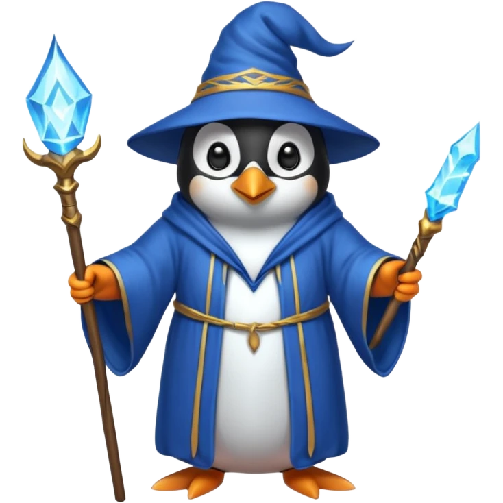 Penguin Wizard emoji
