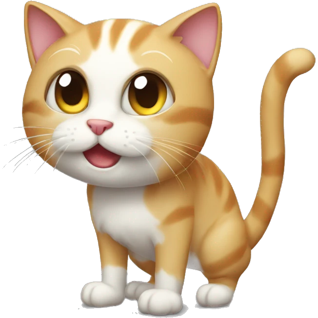 Cat stand  emoji
