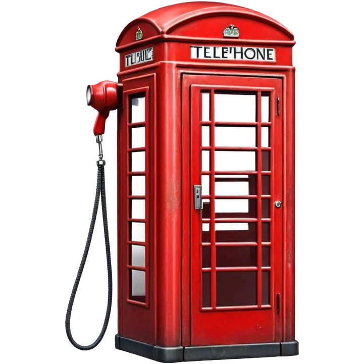 red telephone box emoji
