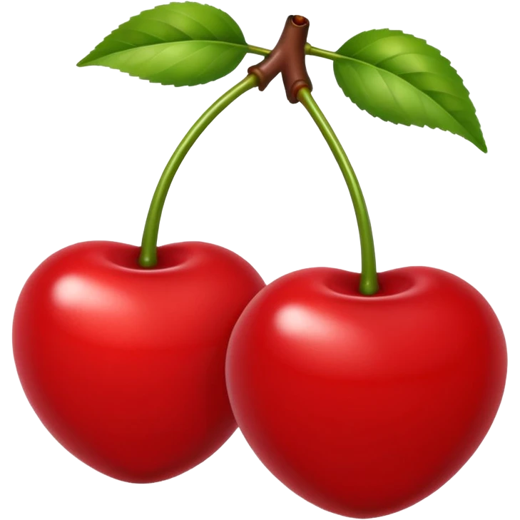 two cherries emoji