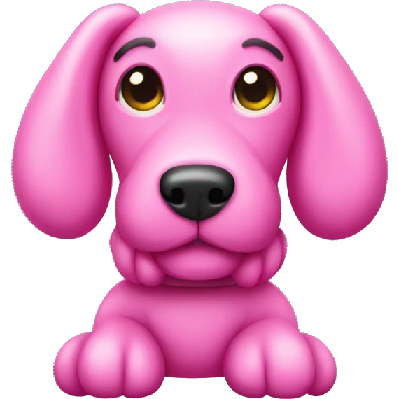 Pink balloon dog emoji