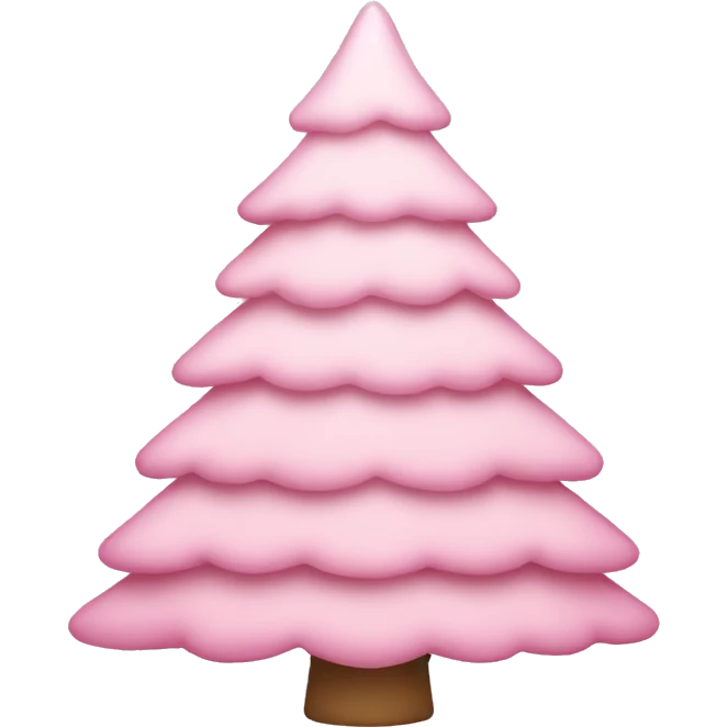 Light Pink Christmas tree  emoji
