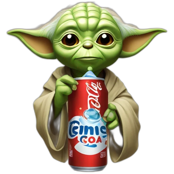 Yoda drink cola emoji