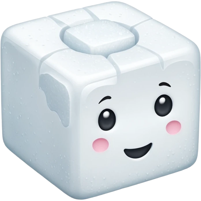 cartoon sugar cube emoji