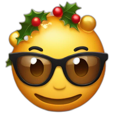 Bombo bolas navidad emoji