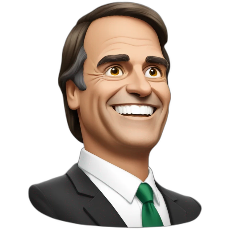 Bolsonaro smilling emoji