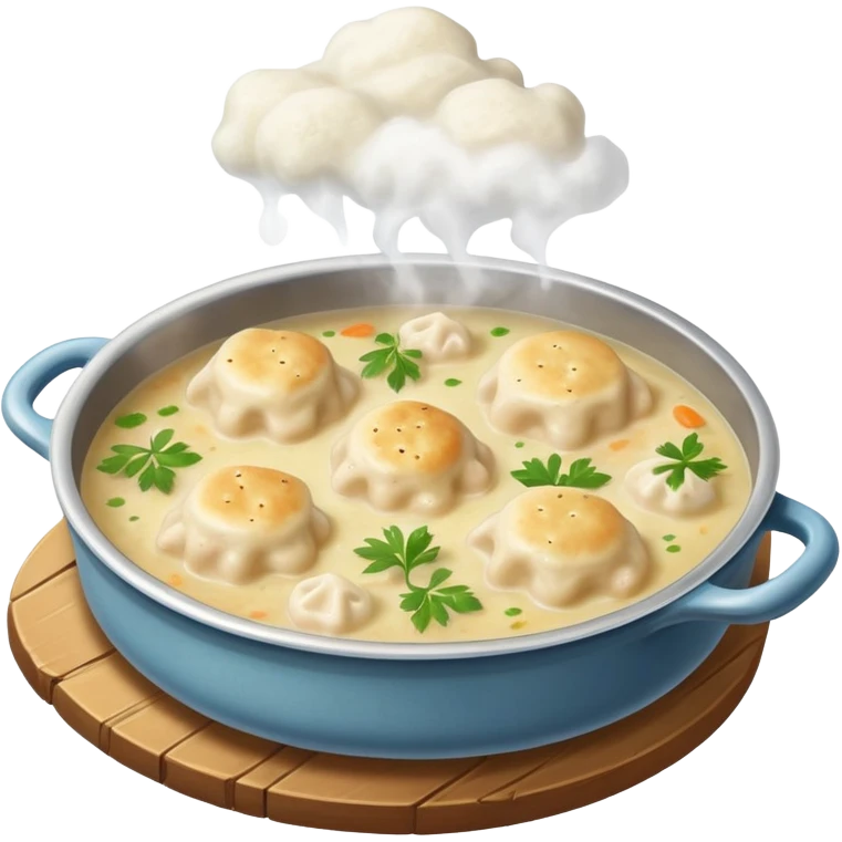Chicken and dumplings emoji