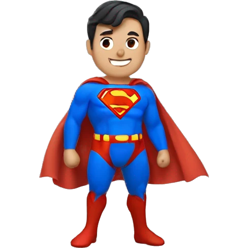 superman with peach emoji instead of S emoji