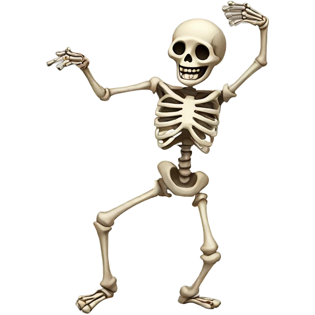 Dancing skeleton  emoji