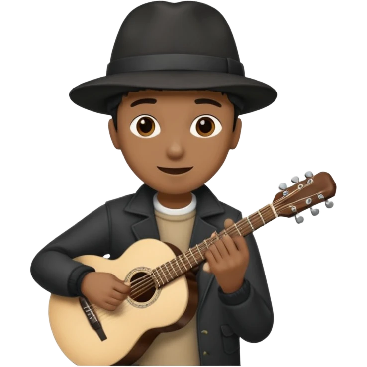 black Street Musician emoji