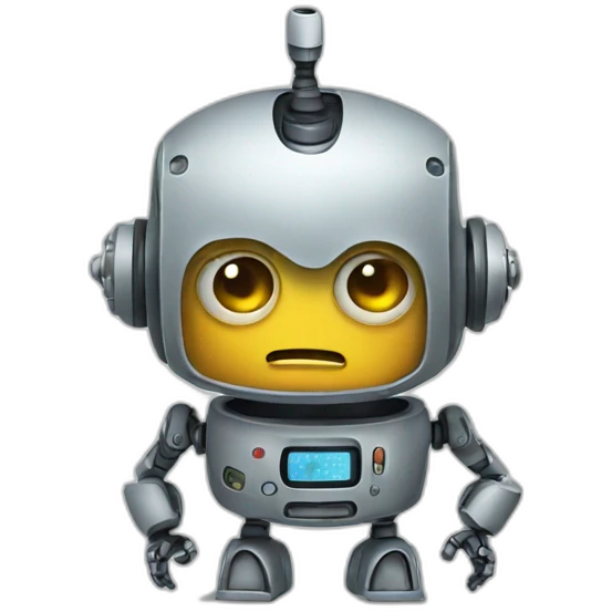 confused robot emoji