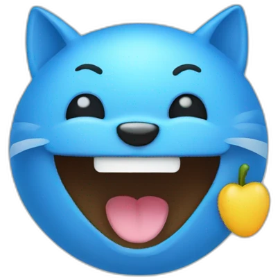 Blue emoji joogi mewing emoji