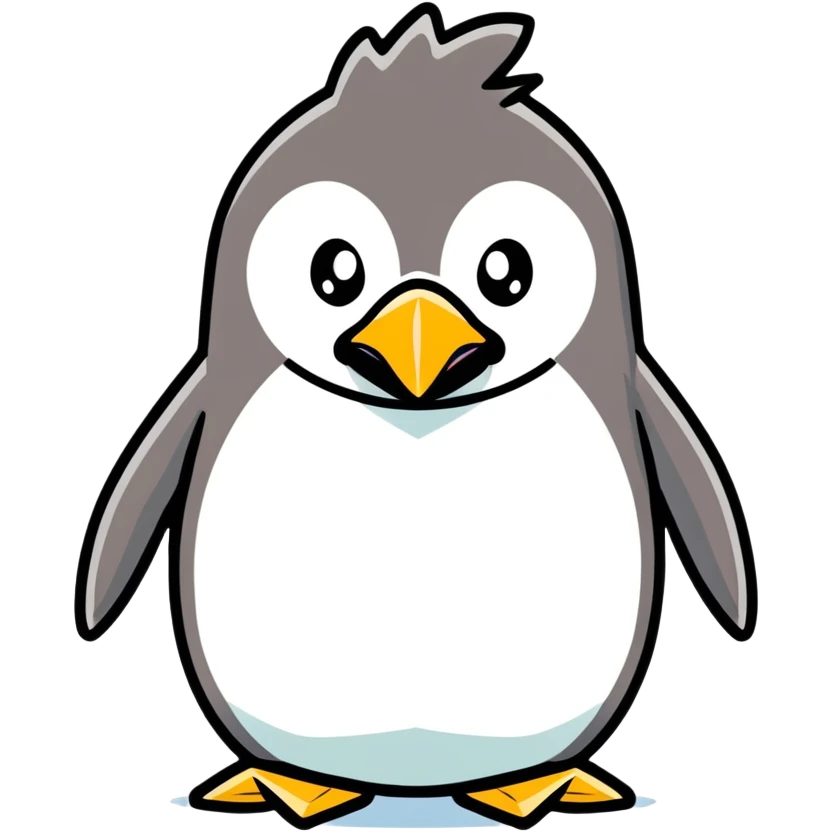 An angry penguin emoji