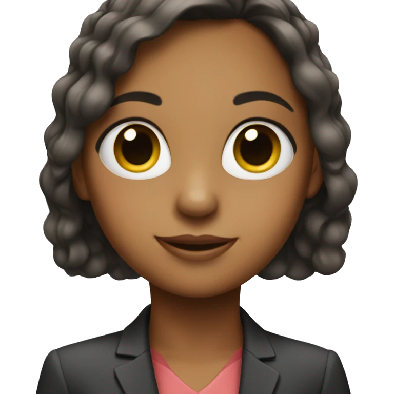 young girl wearing a suit  emoji