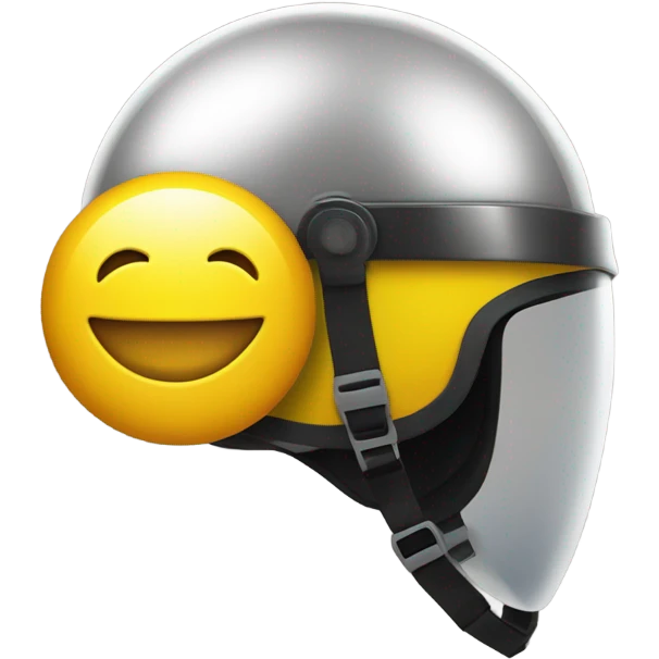 Smiley with helmet emoji