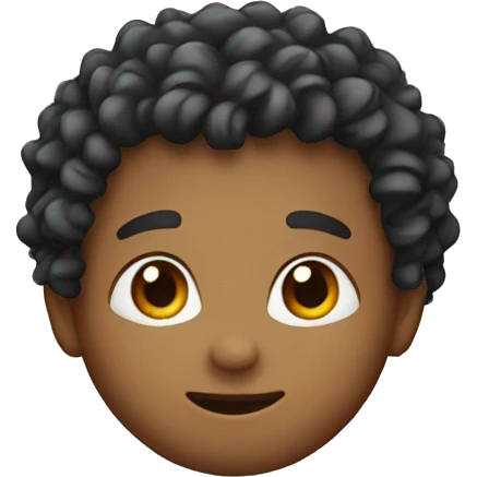 A curly boy emoji