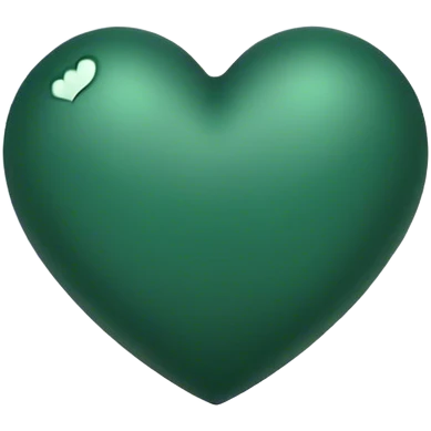 Dark green heart emoji