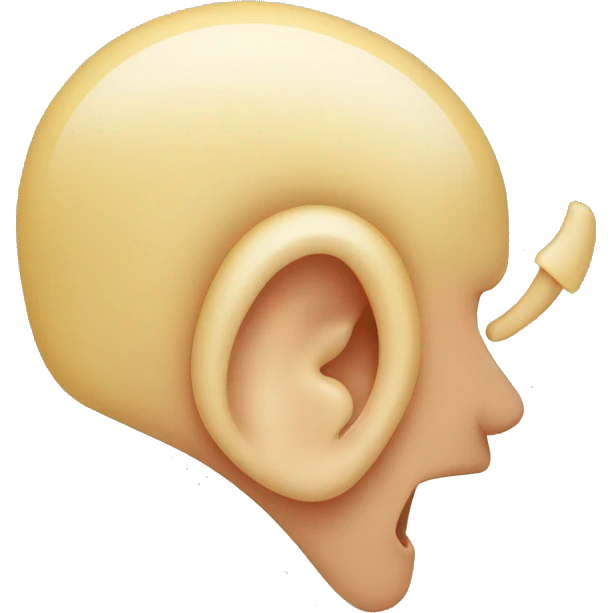 Tinnitus ear emoji