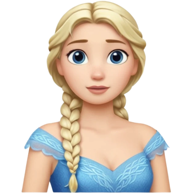 Elsa from the Frozen movie emoji