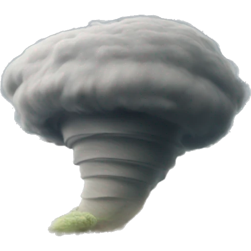 Tornado destroying a city emoji