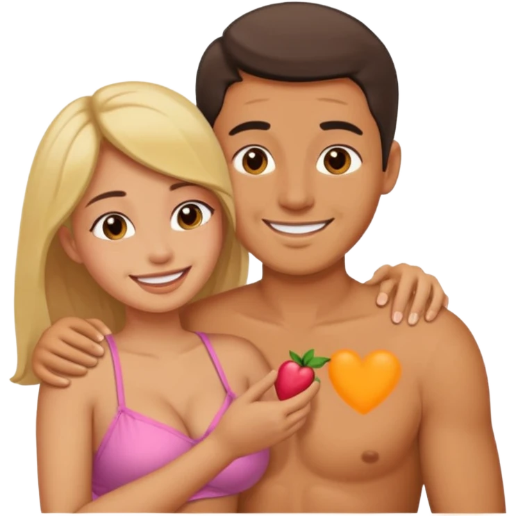 رجل يقوم بفرك كس حبيبته emoji