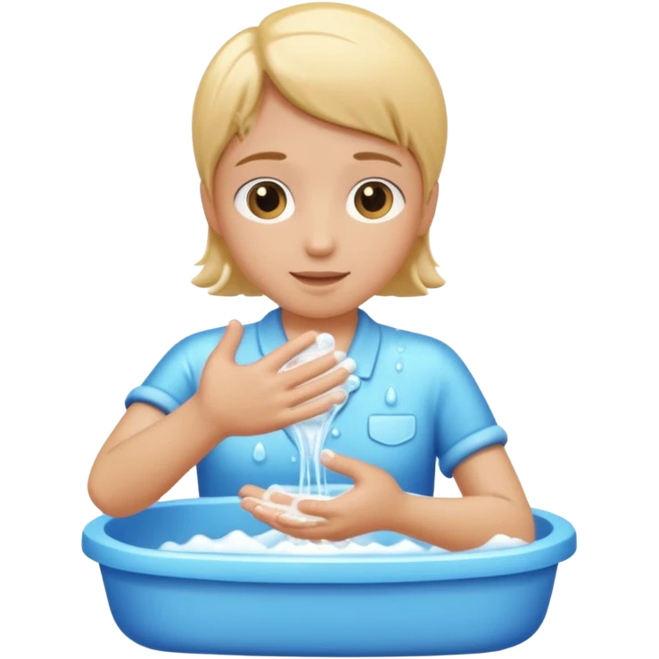 wash hands with soap and water emoji