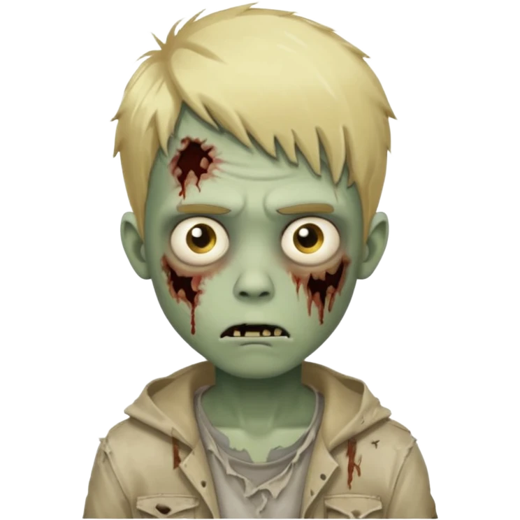 boy zombie with blonde hair emoji