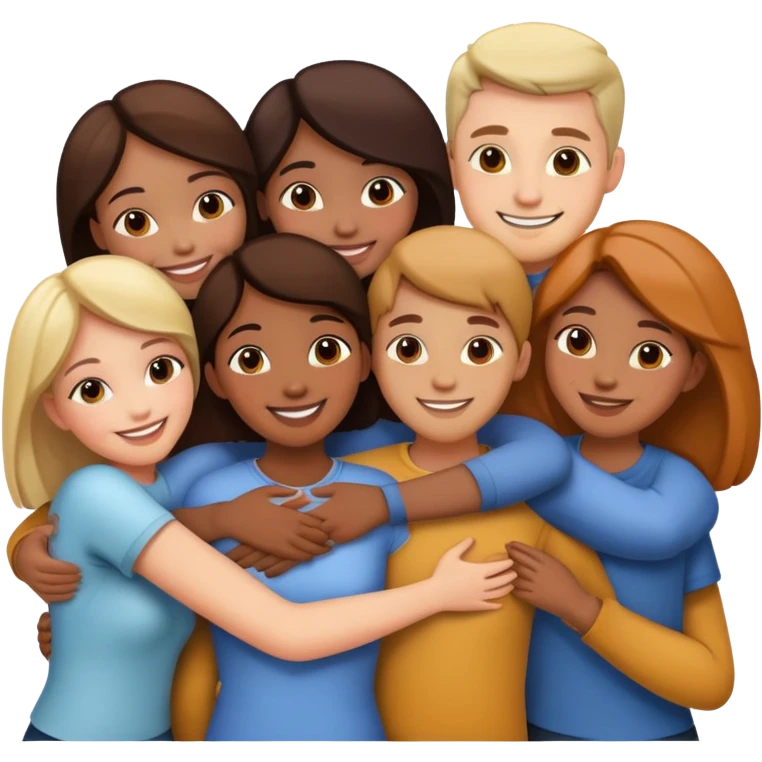 To people hugging emoji
