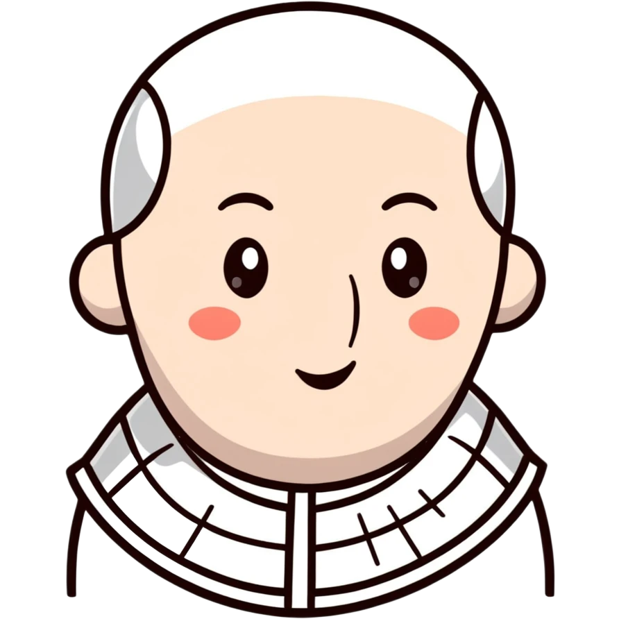 funny Henry the 8th with exaggerated features and playful expression emoji