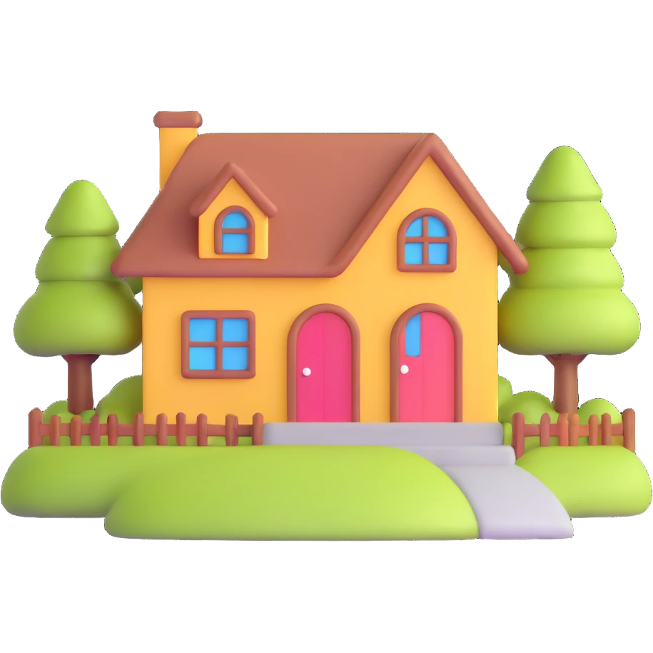 cute little house emoji