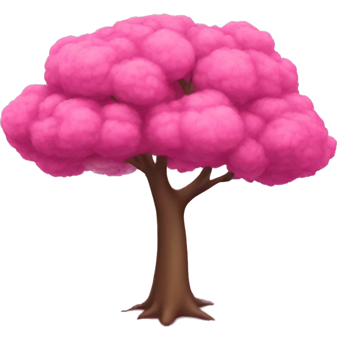 pink tree emoji