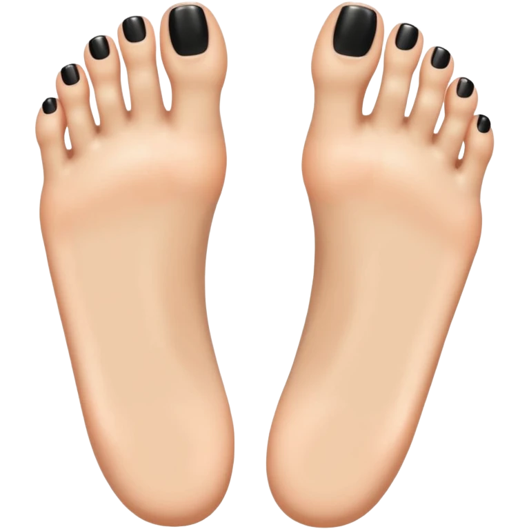 Sexy feet with black toenails emoji