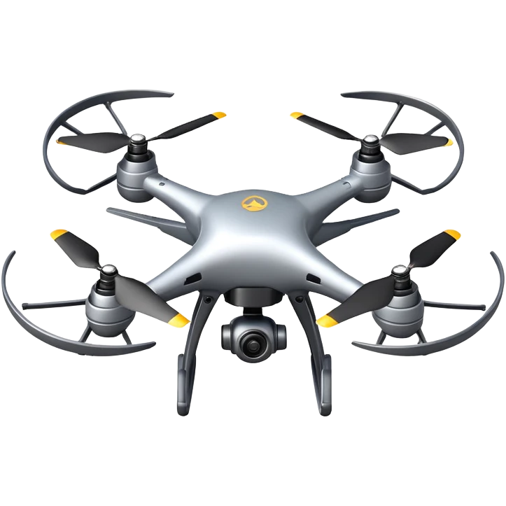 Quadcopter drone flying emoji