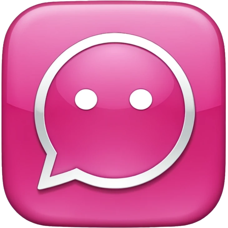 pink WhatsApp logo emoji