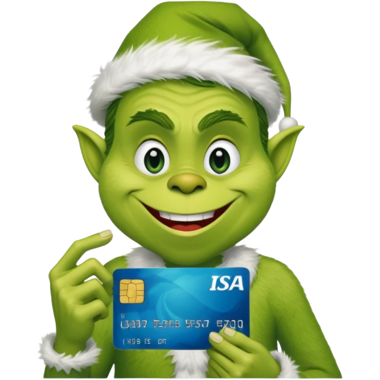 Credit Card Grinch emoji
