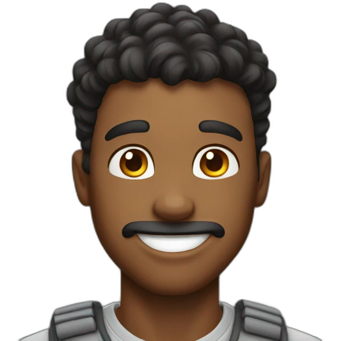 Strong happy guy emoji