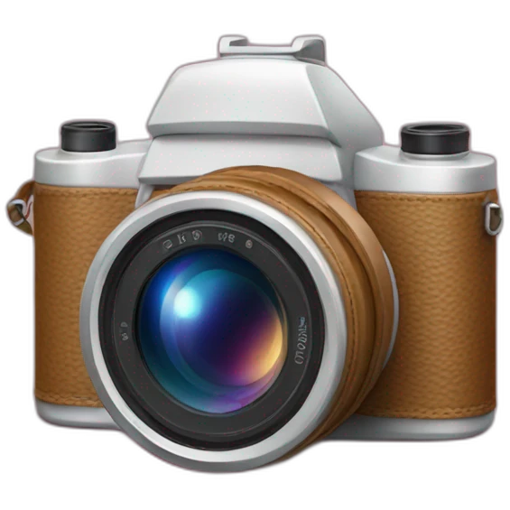 two lenses camera christmas emoji
