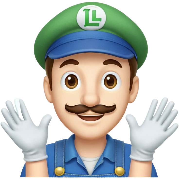 Luigi from Mario Bros emoji