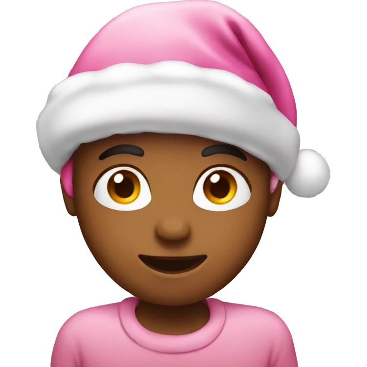 pink christmas emoji