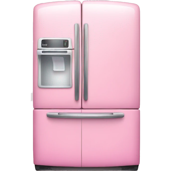 Pink realistic fridge emoji